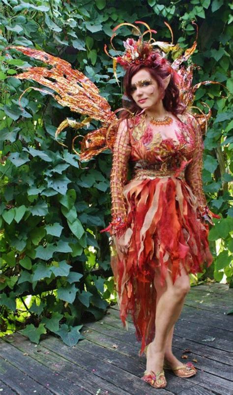 Very Fancy Fire Fairy Faerie Costume Woodland Fairy Costume