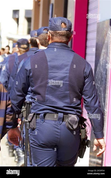 Police Officers Walk On Street Hi Res Stock Photography And Images Alamy
