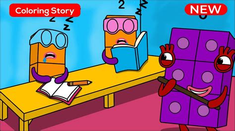 Dont Sleep In Class Terrible 2 Numberblocks Fanmade Coloring Story