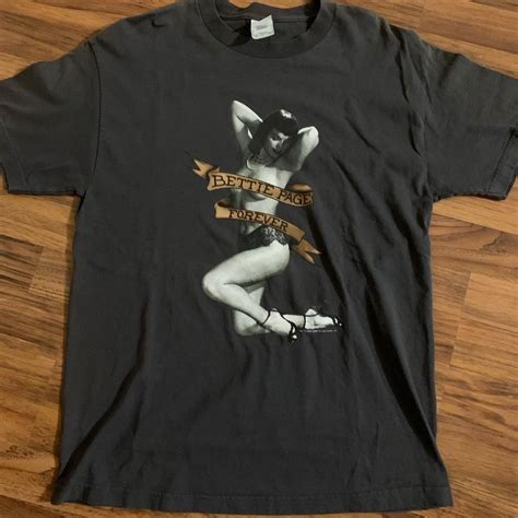 Vintage 2003 Bettie Page Forever Pinup Tee Grailed