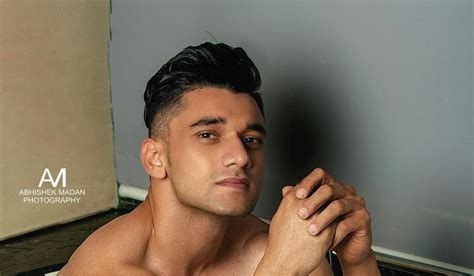Shirtless Bollywood Men Model Nitin Verma Caught In The Bathroom In His Underwear By Abhishek Madan