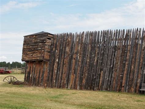 How to reach four mile old west town. Replica of the original Union Stockade - Picture of Four ...