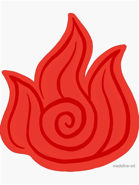 Avatar Fire Nation Symbol Sticker For Sale By Madeline Ad Redbubble