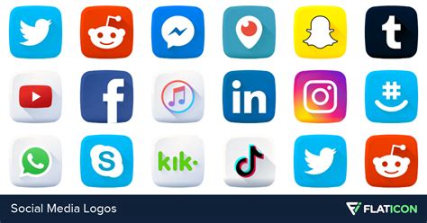 Social Media Logos 15 free icons (SVG, EPS, PSD, PNG files)