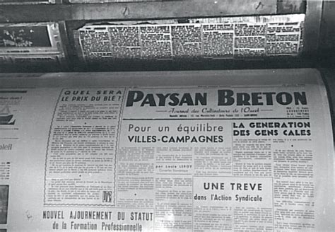 Paysan Breton Fête Ses 70 Printemps Journal Paysan Breton