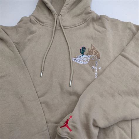 Travis Scott Cactus Jack X Jordan Pullover Hoodie Depop