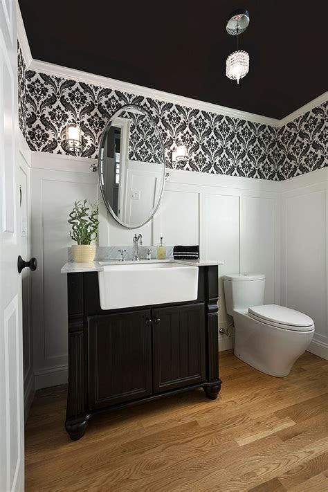 Below are 19 best pictures collection of ideas for small powder rooms photo in high resolution. Always on Trend: 20 Powder Rooms in Black and White