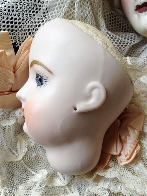 Vintage Porcelain Doll Head Antique Reproduction Doll Part Etsy