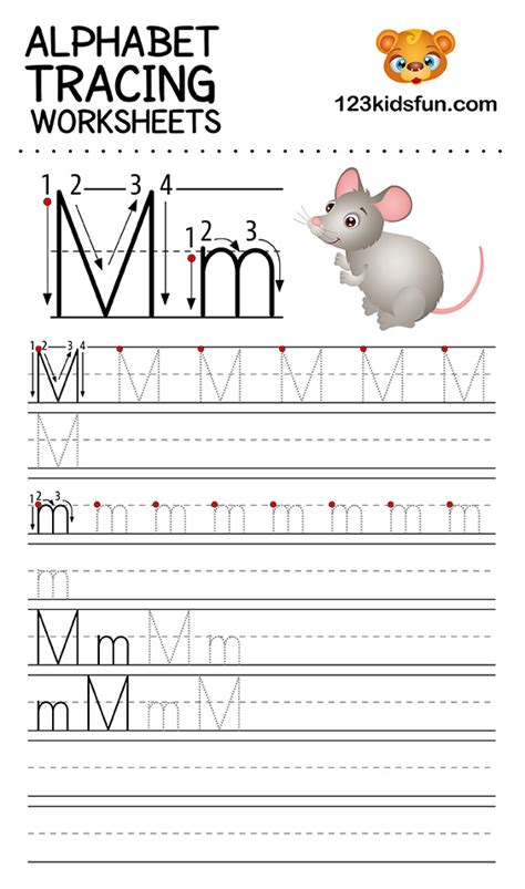 Alphabet Tracing Worksheets A-Z free Printable for Kids. | 123 Kids Fun