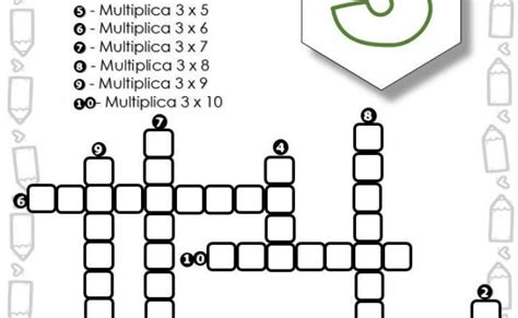 Crucigrama Multiplicativo Imagenes Educativas Crossword Puzzle Images