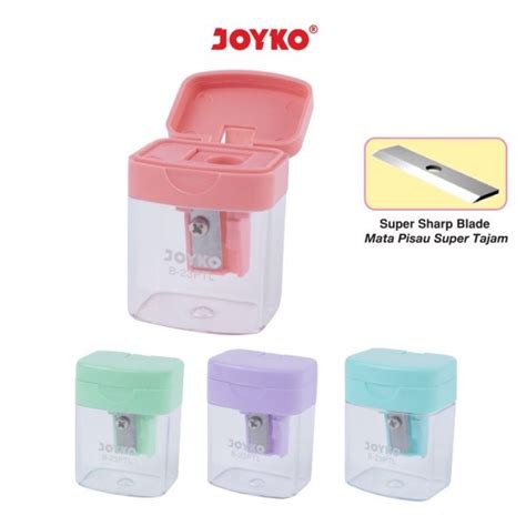 Jual Rautan Tabung Kotak Pastel Joyko B 23ptl Pencil Sharpener