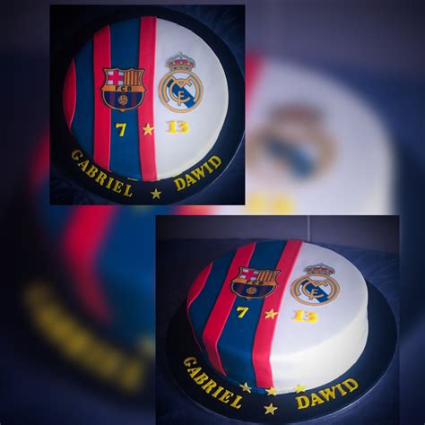 With the final kick of the game! Barca vs Real Madrid cake
