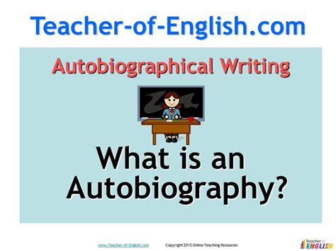Autobiography Teaching Resources Powerpoint Lessons Youtube