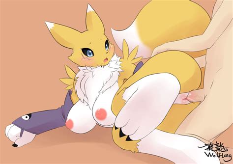 Rule 34 2017 Animated Anthro Blush Breasts Chest Tuft Claws Digimon