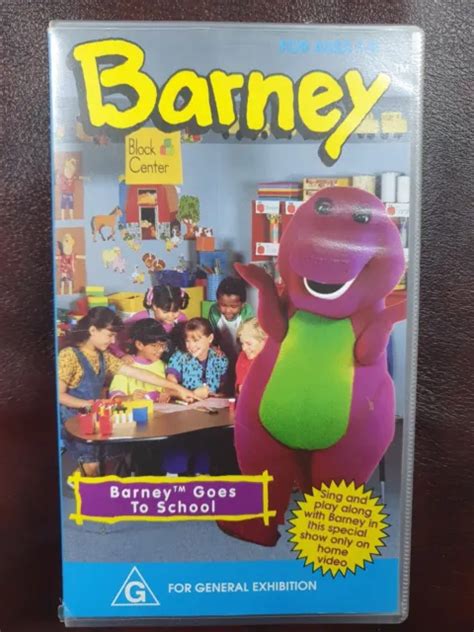 Barney The Dinosaur Barney Goes To School Vhs Video Tape 2139