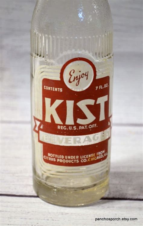 Vintage Kist Beverage Soda Bottle 7 Ounce Knoxville Tennessee Etsy