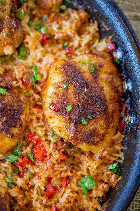 One Pot Mexican Chicken And Rice Dinner Then Dessert