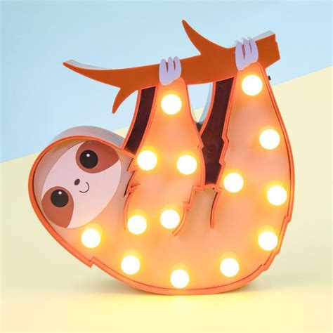 Sloth Marquee Light Yes I Want It Cute Sloth Cute Baby Sloths