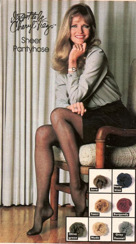 Pretty Cheryl Tiegs In Pantyhose Vintage Catalog Leggy Hosiery Photo Clippings 1858360318
