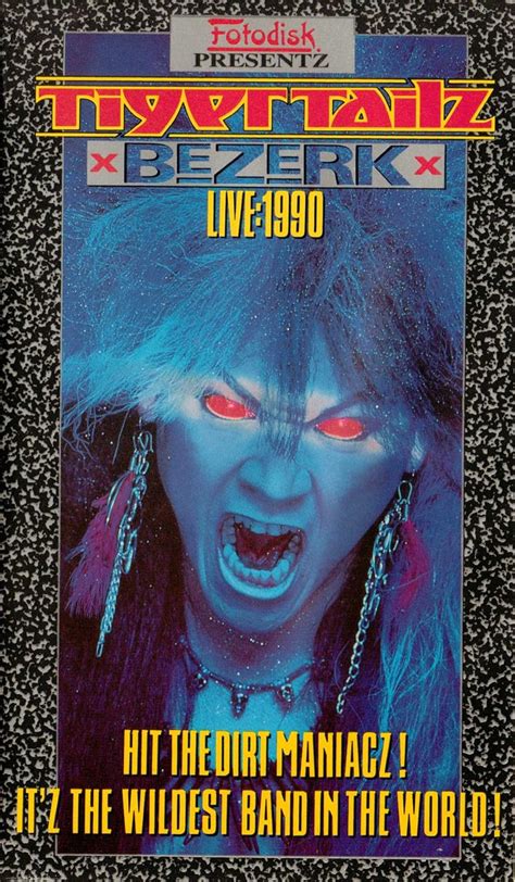 Tigertailz Bezerk Live VHS Amazon Co Uk DVD Blu Ray