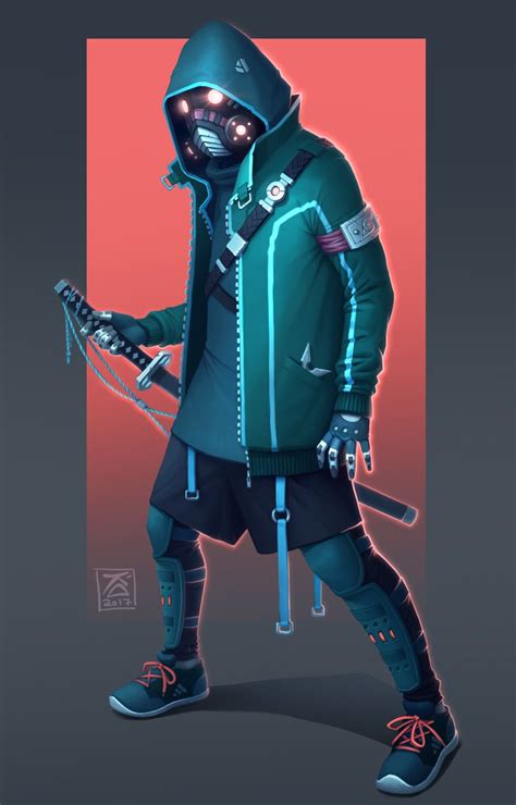 Artstation Shinobi Dmitri Anatolich Mode Cyberpunk Cyberpunk Clothes Cyberpunk Aesthetic