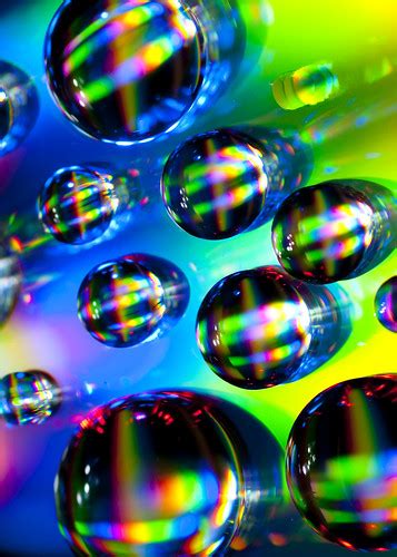 Water Light Cd Color Explosion Macro Of Water Droplets Flickr
