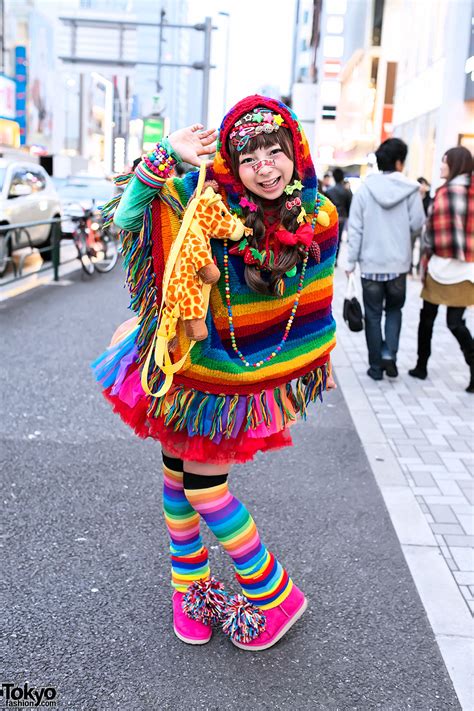 Harajuku Decora W Rainbow Fashion Cute Hair Clips And Giraffe Bag