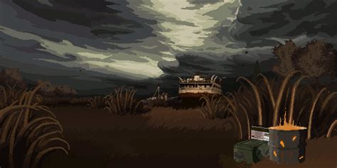 Animated Pixel Art Background Cauldron Amiga Bit Sceneries Sprites