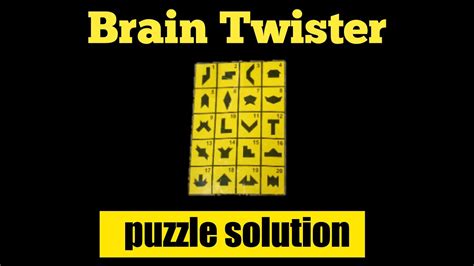 Brain Twister Puzzle Answers 4 Yellow Puzzle Pieces Part 1 Youtube