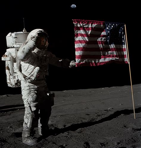 Neil Armstrong Salutes The Us Flag Apollo 11 July 11 1969 Amazing