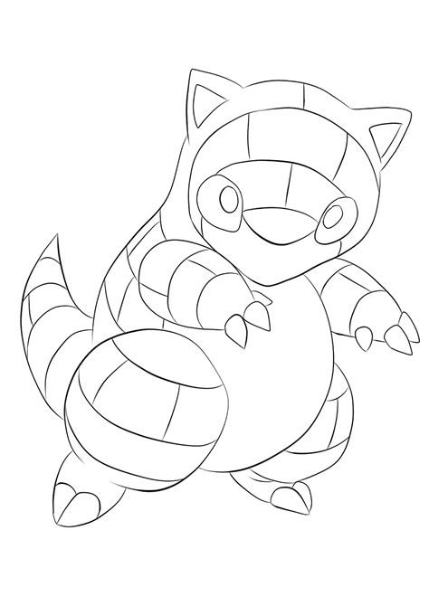Pokemon Coloring Pages Sandshrew