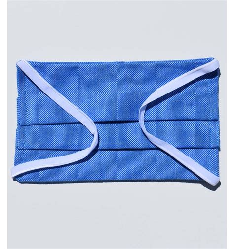 Denim Blue Face Mask Fouta Tunisia