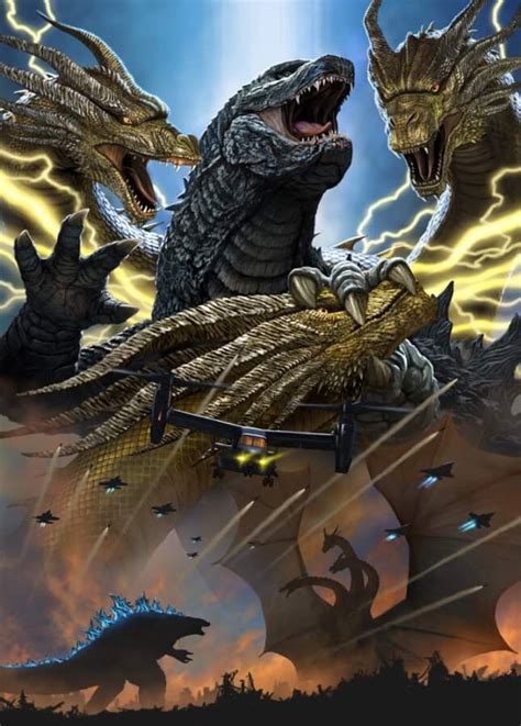Godzilla Vs King Ghidorah Kong Godzilla Godzilla 2014 All Godzilla