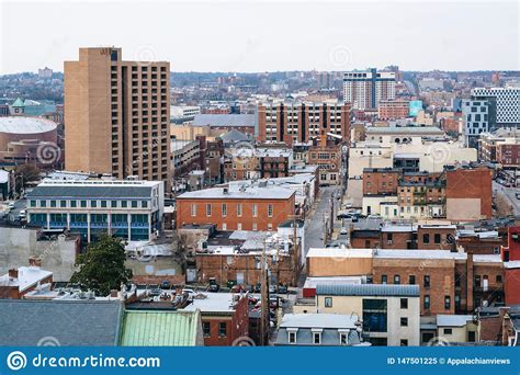 View Of Buildings In Mount Vernon Baltimore Maryland Editorial Image