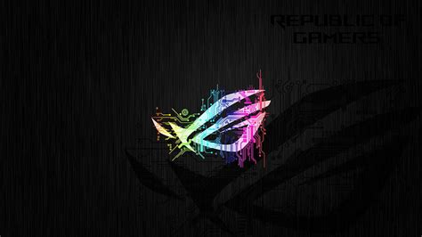 Asus Rog Neon Logo Hd Wallpaper Pxfuel