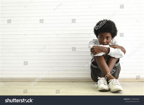 Portrait Sad Depressed Black African American Stock Photo 1730029264