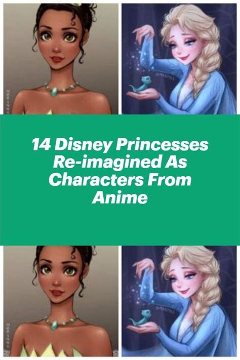 14 Disney Princesses Re Imagined As Characters From Anime In 2022