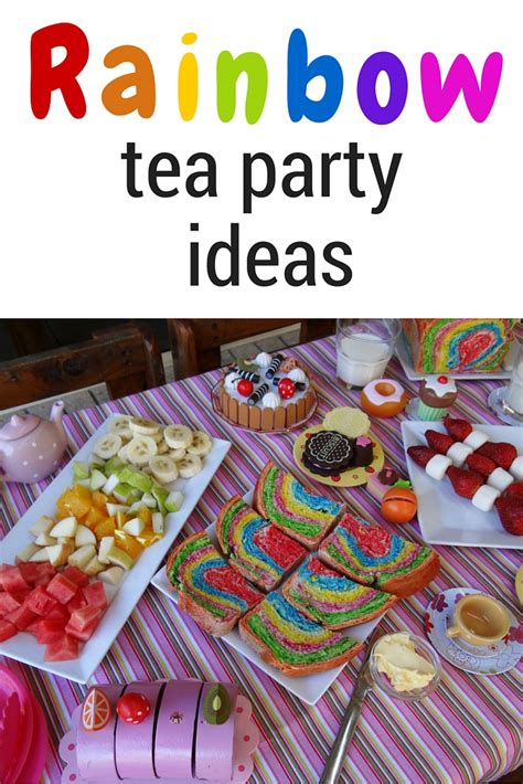 Rainbow Tea Party Ideas Be A Fun Mum