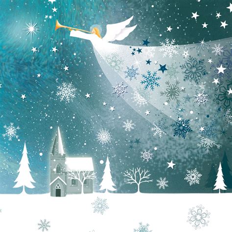 Snow Angel Christmas Card Xmasblor