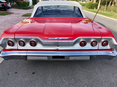 1963 Chevrolet Impala Convertible 454 Dual Quad 4 Speed For Sale