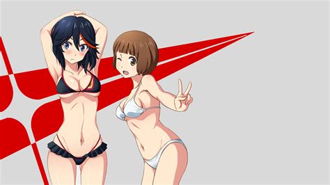 Wallpaper Anime Kill La Kill Mankanshoku Mako Matoi Ryuuko Bikini