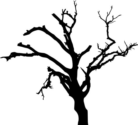 Creepy Tree Silhouette Tattoo