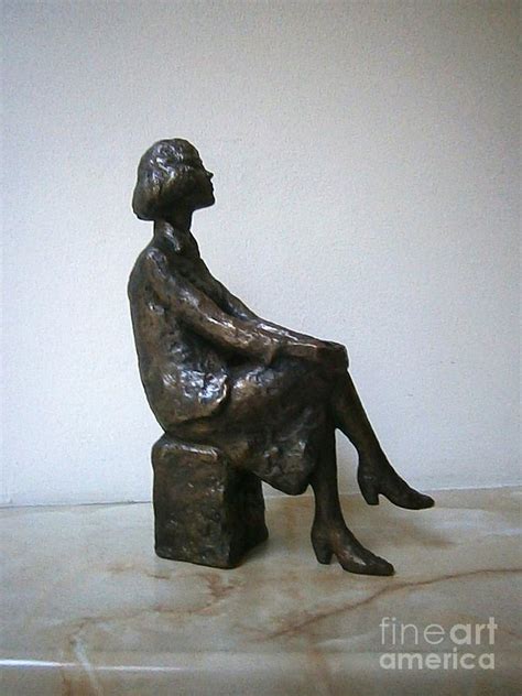 Girl With Hands On Knees Sculpture By Nikola Litchkov Fine Art America