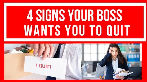 Signs Your Boss Wants You To Quit I Signs You Should Quit Your Job I