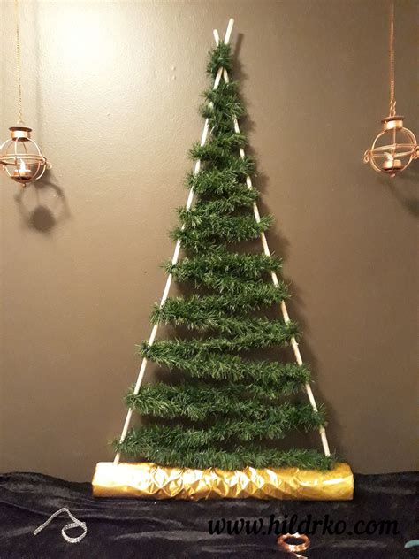 Easy Diy Mini Flat Christmas Tree Hildurko Art Blog And Shop Tiny