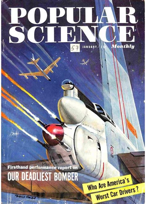 Cover Print Of Popular Science January 1957