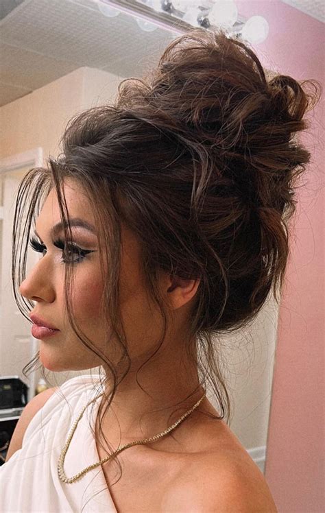 50 Updo Hairstyles Thatre So Stylish Volume With Wispy Face Framing