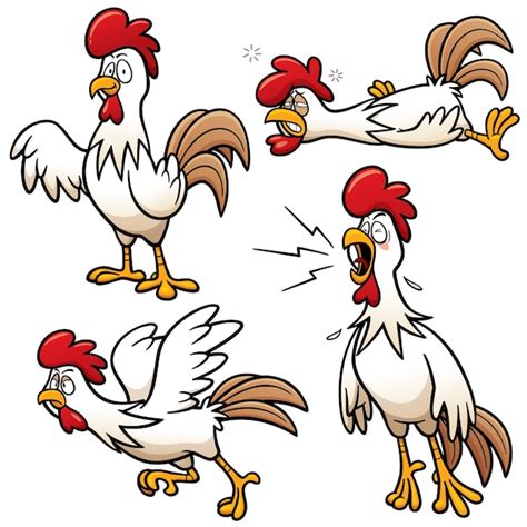 Premium Vector Cartoon Chicken Character