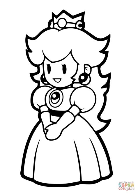 They will have fun coloring these pictures. Paper Princess Peach coloring page | Free Printable ...