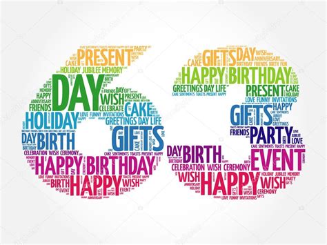 Happy 63rd Birthday Word Cloud Stock Vector Image By ©dizanna 125725518